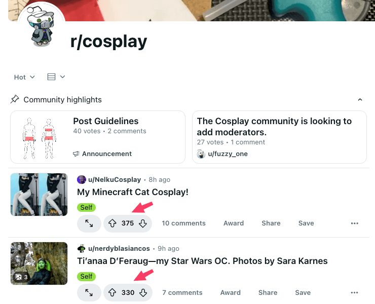 check top post scores check top post scores