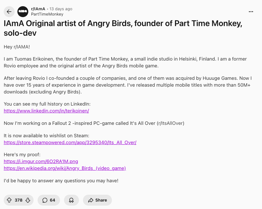 ama thread on reddit ama thread on reddit