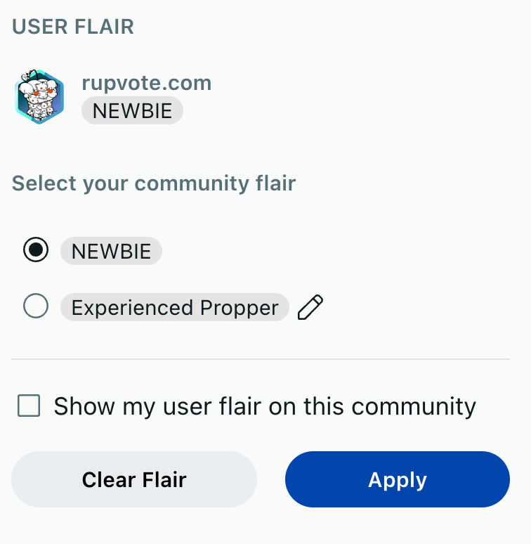 change user flair