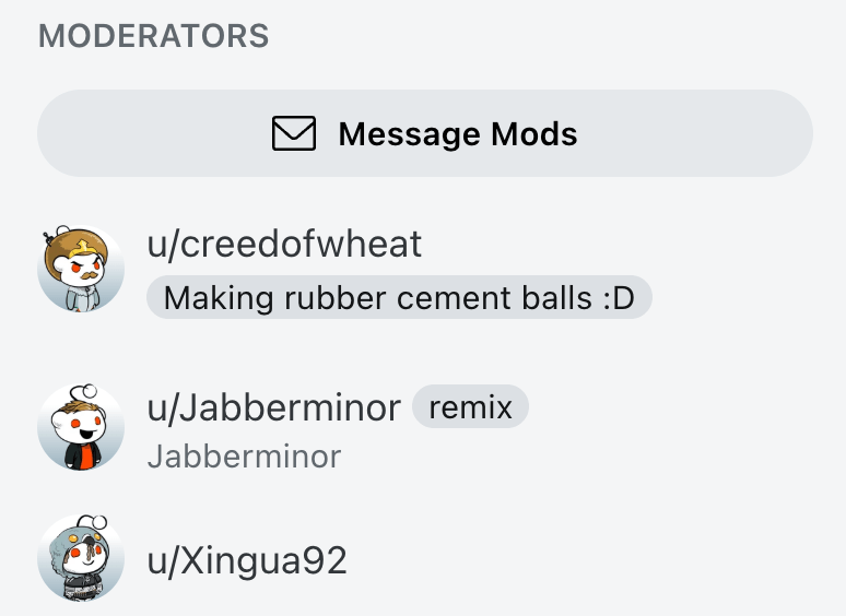 message mods message mods