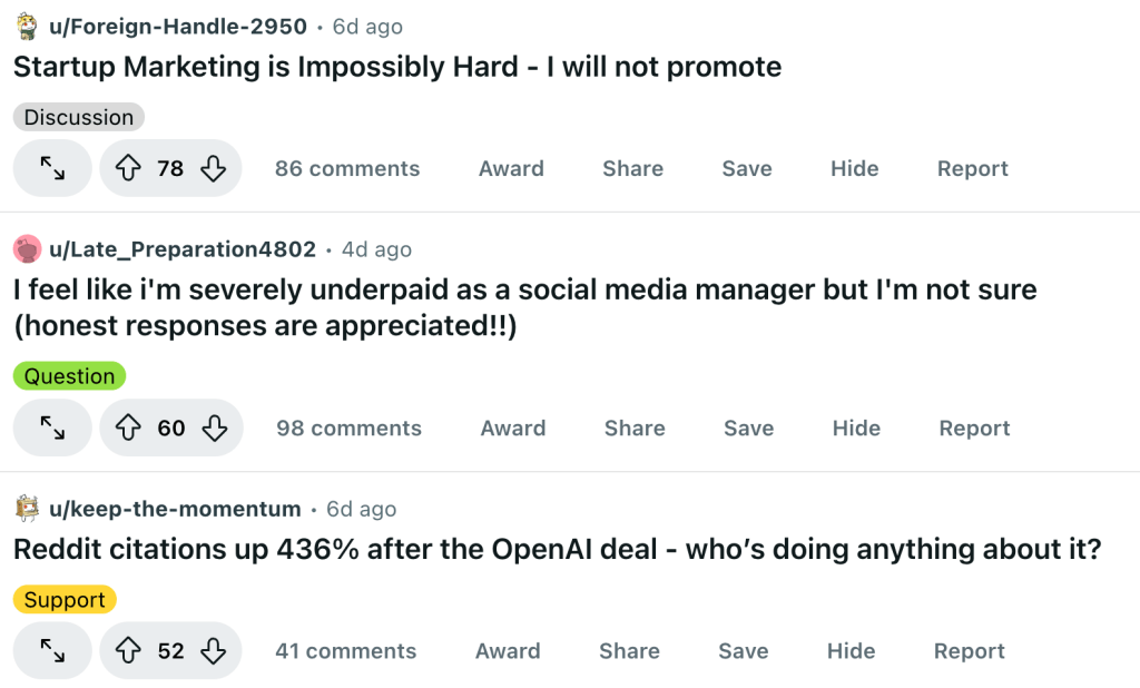 post flairs on reddit